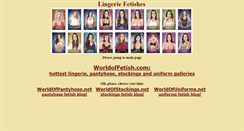 Desktop Screenshot of lingeriefetishes.com